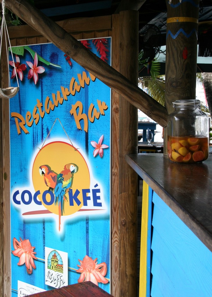 Colourful decor in a local bar in Antigua © Maggie Joyce - Mariner Boating Holidays http://www.marinerboating.com.au